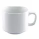 CAC China COP-SQ1 - Square Porcelain Cup 8.5 oz 3" x 3" x 2.75" White Microwave Safe - 1 Dozen 1 image