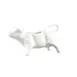 CAC China COW-PC Creamer Pitcher, 4‑5 oz, 6" L x 1‑1/4" W x 3" H, Porcelain White, Handle - 1 Dozen 1 image