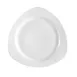 CAC China CPT-120 - Triangular 12" Super White Porcelain Pasta Bowl 22 oz Dishwasher Safe - 1 Dozen 1 image