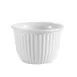 CAC China CST-8 - 6 oz White Porcelain Custard Cup, Fluted, 3" Dia x 2-3/8" H, Oven Safe - 1 Dozen 1 image