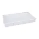 CAC China DBBK-3H Dough Proofing Box, 25-5/8"L x 18"W x 3-1/4"H, Clear Plastic, Retarding Design 1 image