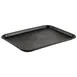CAC China DSPT-1216K Fast Food Tray, 16"L x 12"W, Polypropylene, Rectangular Black 1 image