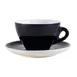 CAC China E-11-CBU Cup & Saucer Set, 11 oz 4"5" Dia Cup, 6.5" Dia Saucer, Porcelain, Blue Super White - Set 1 image