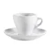 CAC China E-3 Cup & Saucer Set, 3.5 oz 2-3/8" H Cup, 4-7/8" Dia. Saucer, Porcelain, Safe - Set 1 image