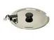 CAC China ELSW-CV Cookware Cover, 11-12" Round Flat Stainless Steel Lid for ELSW Series 1 image