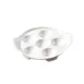 CAC China ESD-8 Escargot Plate, 8½" x 7¼" x 1¼" Porcelain, Super White, Dishwasher Safe - 1 Dozen 1 image