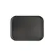 CAC China FGTD-1216BK Non-Slip Serving Tray, 16"L x 12"W, Rectangle, Fiberglass, Black, NSF Certified 1 image