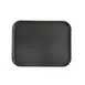 CAC China FGTD-1418BK Non-Slip Serving Tray, 18"L x 14"W, Rectangle, Fiberglass, Black, NSF 1 image