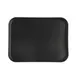 CAC China FGTD-1520BK Non-Slip Serving Tray, 20"L x 15"W, Rectangle, Fiberglass, Black, NSF Certified 1 image