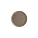 CAC China FGTR-14BN Non‑Slip Serving Tray, 14" Round Fiberglass, Brown, Stain‑Resistant, NSF 1 image