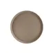 CAC China FGTR-16BN Non‑Slip 16" Round Fiberglass Serving Tray, Brown Stain/Odor Resistant - NSF 1 image