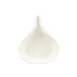 CAC China FP-12-W - Fry Pan Server 12 oz 9"¼ x 7" Pear Shape Ceramic American White - 1 Dozen 1 image