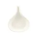 CAC China FP-18-W Fry Pan Server, 18 oz (10"×8¼"×1¼"), Pear‑Shape Ceramic, American White - 1 Dozen 1 image