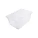 CAC China FS1F-12C Food Storage Box, 17 Gallon, 26"L x 18"W x 12"H, Polycarbonate, Clear 1 image