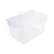 CAC China FS1F-15C Food Storage Box, 22 Gallon, 26"L x 18"W x 15"H, Polycarbonate, Clear 1 image