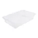 CAC China FS1F-6C Food Storage Box, 9 Gallon, 26"L x 18"W x 6"H, Polycarbonate, Clear 1 image