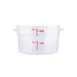 CAC China FS1P-2C Food Storage Container, 2 Qt Round, Clear Polycarbonate, Dishwasher/Freezer Safe 1 image