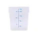 CAC China FS1P-SQ18C 18-Quart Square Food Storage Container, PC Clear, Stackable, Dish/Freeze Safe 1 image