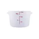 CAC China FS2P-12T Storage Container, 12 Qt Round, Stackable, Polypropylene, Translucent, BPA‑Free 1 image