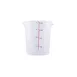 CAC China FS2P-4T Food Storage Container, 4 Qt., Round, Stackable, Polypropylene, BPA Free 1 image