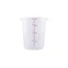 CAC China FS2P-8T, 8 Qt Round Stackable Food Container, Polypropylene Translucent, BPA‑Free 1 image