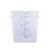 CAC China FS2P-SQ18T Food Storage Container, 18 qt., Square, Polypropylene, Translucent, BPA Free 1 image