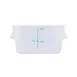 CAC China FS2P-SQ2T 22-qt Square Stackable Storage Container, Polypropylene, Translucent, BPA‑Free 1 image