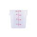 CAC China FS2P-SQ8T, 8 Qt Square Stackable Storage Container, Polypropylene, Translucent, BPA‑Free 1 image