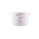 CAC China FS3P-12W Food Storage Container, 12 Qt Round, Polypropylene White, NSF Certified 1 image