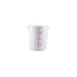 CAC China FS3P-4W Food Storage Container, 4 qt., Round, Stackable, Polypropylene, White, BPA Free 1 image
