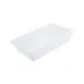 CAC China FS4F-6W Food Storage Box, 9 Gallon, 26"L x 18"W x 6"H, Polypropylene, White, BPA Free 1 image