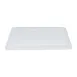 CAC China FS4H-CV-W Food Storage Box Cover, 18"L x 12"W, Polypropylene White NSF - 1/Each 1 image