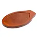 CAC China FSSC-2-UW Oval Wooden Underliner, 12" Size for FSSC-2 12-5/8" Sizzle Platter 1 image