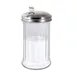 CAC China G2SP-12F Sugar Pourer Shaker, 12 oz Glass with Stainless Steel Flat Top - 1 Dozen 2 image