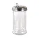 CAC China G2SP-12F Sugar Pourer Shaker, 12 oz Glass with Stainless Steel Flat Top - 1 Dozen 1 image