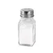 CAC China G6SQ-2M Square Salt Pepper Shaker, 2 oz Glass Jar with Stainless Steel Top - 1 Dozen 2 image