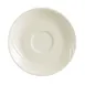 CAC China GAD-57 Porcelain Saucer, 7" Diameter, Bone White, Embossed, Dishwasher Safe - 1 Dozen 1 image
