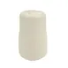 CAC China GAD-PS - Porcelain Pepper Shaker 1‑¼" L x 1‑¾" W x 2‑¾" H Bone White - 1 Dozen 1 image
