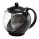 CAC China GLTP-25 Glass Teapot, 25 oz., Removable 304 Stainless Steel Infuser, Half Plastic Frame 1 image
