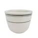 CAC China GS-45 Greenbrier Tea Cup, 4.5 oz, Ceramic, Green Band/American White - 1 Dozen 1 image