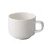 CAC China GW-1-S Great Wall Cup, 8.5 oz, 3.5" Dia x 2.75" H, White Porcelain, Stackable - 1 Dozen 1 image