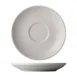 CAC China GW-36 Round Porcelain Saucer, 4.5" Diameter x 0.75" Height, White Finish - 1 Dozen 1 image