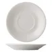 CAC China GW-57 Round Porcelain Saucer, 6.5" Dia., Bone White Glazed Foot, Dishwasher Safe - 1 Dozen 1 image