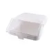 CAC China IBIN-13LD Clear Polypropylene Lid for IBIN-13 Food Storage, Translucent Snap-Fit 1 image