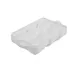 CAC China ICBT-R6LD Ice Cube Tray, 6-Compartment Round, White Polypropylene (PP) Lid Included 1 image