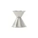 CAC China JG10-150 Stainless Steel Jigger, 1 oz. x 1-1/2 oz., Rolled Edge 1 image