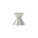 CAC China JG50-100 Stainless Steel Jigger, 1/2 oz. x 1 oz., Rolled Edge 1 image