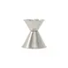 CAC China JG75-150 Stainless Steel Jigger, 3/4 oz x 1-1/2 oz, Rolled Edge 1 image
