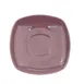 CAC China KC-2-PLM - Square Arts Saucer 6" x 6" x 0.75" Ceramic Plum, Oven Microwave Safe - 1 Dozen 1 image