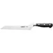 CAC China KFBR-G81 Schnell Bread Knife, 8-3/8" Offset, Forged, High-Carbon Steel Blade, Black Handle 1 image